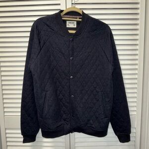 Navy blue quilted jacket
